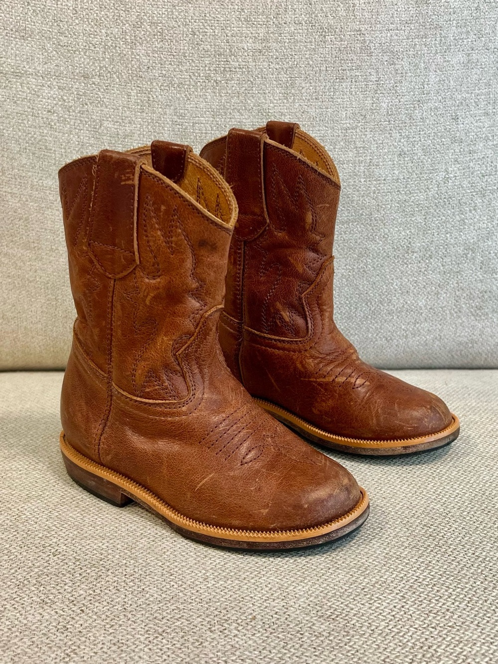 Mikoleon Dirt Kickers Size 9.5 Toddler Handmade Full-Grain Leather Cowboy Boots